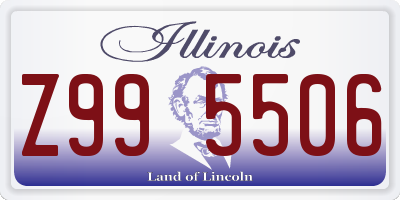 IL license plate Z995506