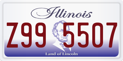 IL license plate Z995507