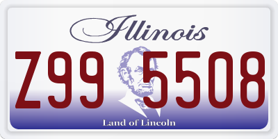 IL license plate Z995508