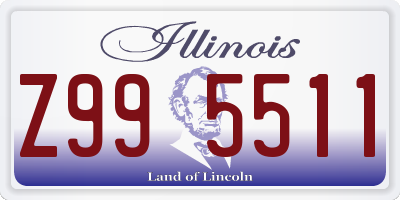 IL license plate Z995511