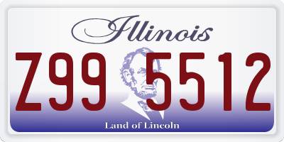 IL license plate Z995512