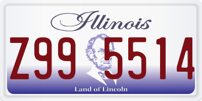 IL license plate Z995514