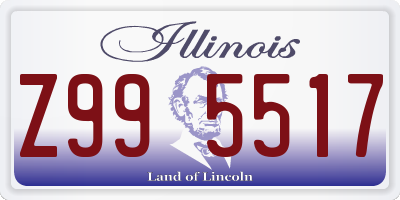 IL license plate Z995517
