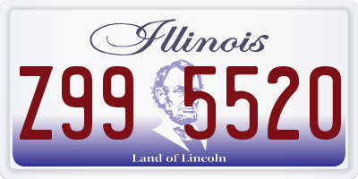 IL license plate Z995520