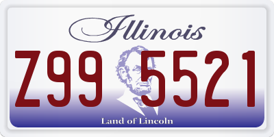 IL license plate Z995521