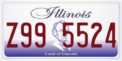 IL license plate Z995524