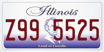 IL license plate Z995525