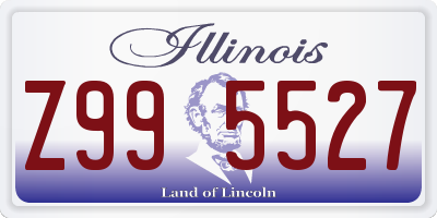 IL license plate Z995527