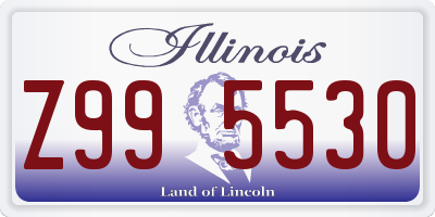 IL license plate Z995530