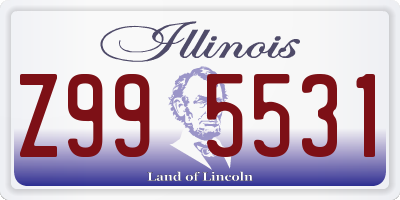 IL license plate Z995531