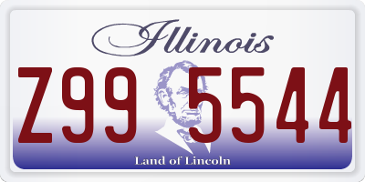 IL license plate Z995544