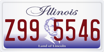 IL license plate Z995546