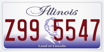 IL license plate Z995547