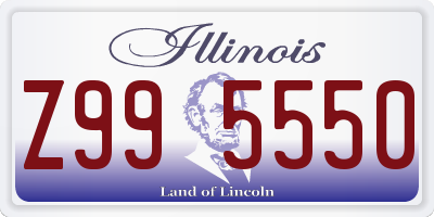 IL license plate Z995550