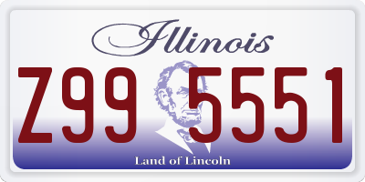 IL license plate Z995551