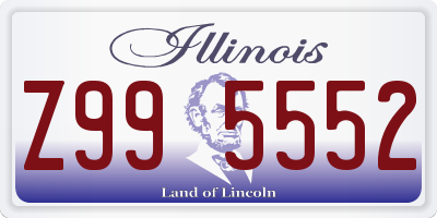 IL license plate Z995552