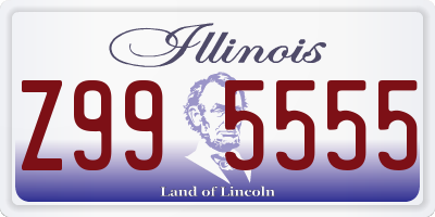 IL license plate Z995555