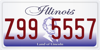 IL license plate Z995557