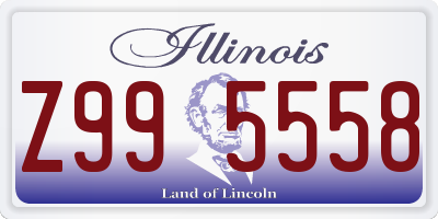 IL license plate Z995558