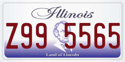 IL license plate Z995565