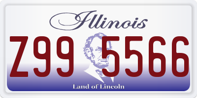 IL license plate Z995566