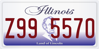 IL license plate Z995570