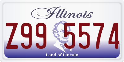 IL license plate Z995574