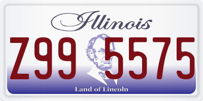 IL license plate Z995575