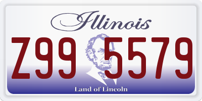 IL license plate Z995579