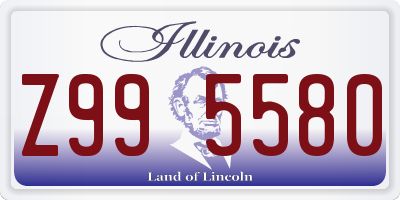 IL license plate Z995580