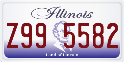 IL license plate Z995582