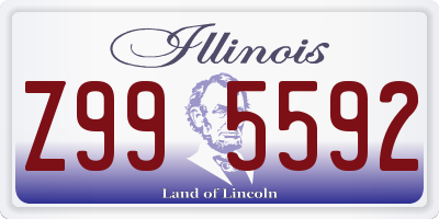 IL license plate Z995592