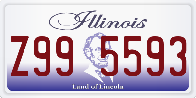 IL license plate Z995593