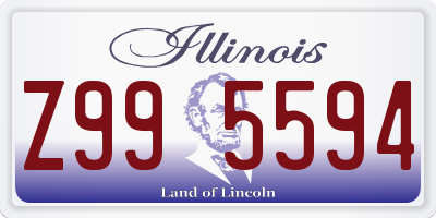 IL license plate Z995594