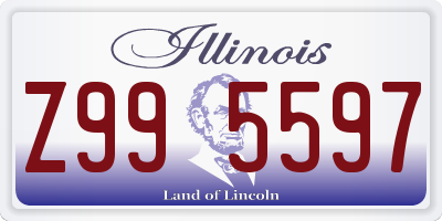 IL license plate Z995597