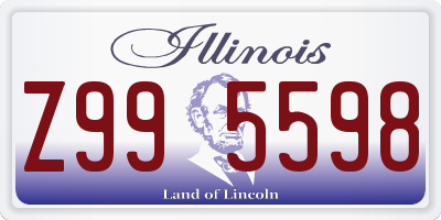 IL license plate Z995598