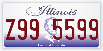 IL license plate Z995599