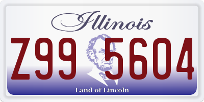IL license plate Z995604