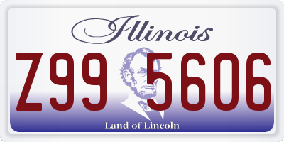 IL license plate Z995606