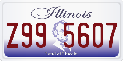 IL license plate Z995607