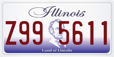 IL license plate Z995611