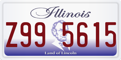 IL license plate Z995615