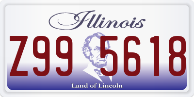 IL license plate Z995618