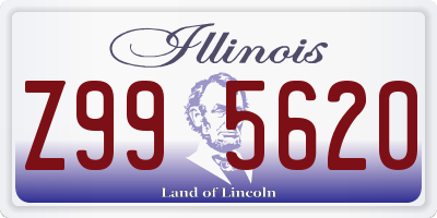 IL license plate Z995620