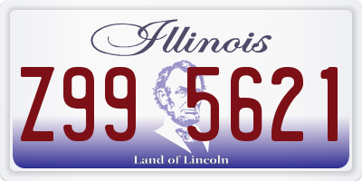 IL license plate Z995621