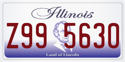 IL license plate Z995630