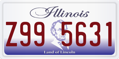 IL license plate Z995631