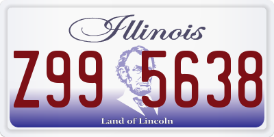 IL license plate Z995638
