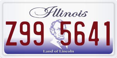 IL license plate Z995641