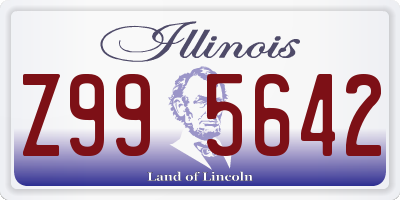 IL license plate Z995642